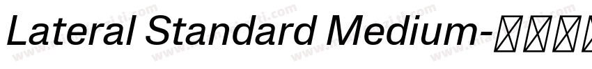 Lateral Standard Medium字体转换